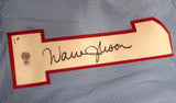 Houston Oilers Warren Moon Autographed Blue Jersey Beckett BAS QR #BL93444