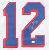 Eddie Olczyk Signed New York Rangers Jersey (JSA) 1994 Stanley Cup Champ/ Center