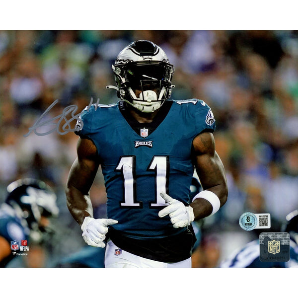 AJ Brown Autographed/Signed Philadelphia Eagles 8x10 Photo Beckett Witness 54029
