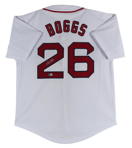 Wade Boggs Authentic Signed White Pro Style Jersey Autographed BAS Witnessed