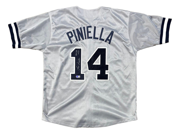 Lou Piniella Signed New York Yankees Road Jersey Inscribed "77-78 WSC" / Beckett