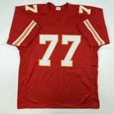 Autographed/Signed Willie Roaf HOF 2012 Kansas City Red Jersey BAS COA