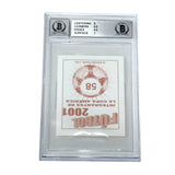 Ronaldo Nazario Signed 2001 Navarrete Copa America #58 Sticker - BGS 8 AUTO 10