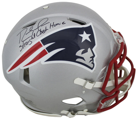 Patriots Randy Moss "Straight Cash Homie" Signed Proline F/S Speed Helmet BAS