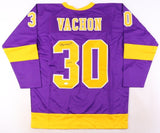 Rogie Vachon Signed Los Angeles Kings Jersey (JSA COA) 3xStanley Cup Champion
