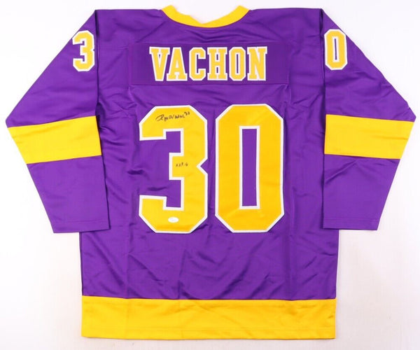 Rogie Vachon Signed Los Angeles Kings Jersey (JSA COA) 3xStanley Cup Champion