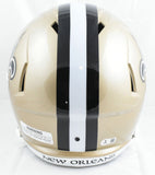 Alvin Kamara Autographed New Orleans Saints F/S Speed Helmet- Beckett W Hologram