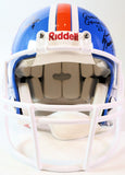 Broncos Autographed Ring of Fame Pro Helmet with 12 Signatures LSM COA