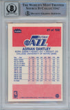 Adrian Dantley Signed 1986-87 Fleer #21 Trading Card w/HOF Beckett 10 Slab 42935