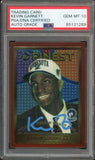 1995 Topps Finest #115 Kevin Garnett RC Rookie Blue Ink PSA/DNA Auto GEM MINT 10