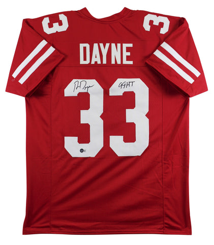 Wisconsin Ron Dayne "Heisman 99" Authentic Signed Red Pro Style Jersey BAS Wit