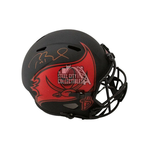 Tom Brady Autographed Buccaneers Eclipse Replica Full-Size Helmet - Fanatics LOA