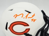 Montez Sweat Signed Chicago Bears Lunar Eclipse White Speed Mini Helmet JSA