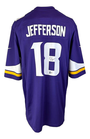Justin Jefferson Signed Minnesota Vikings Nike Game Jersey BAS