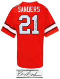 Barry Sanders Signed Oklahoma State T/B Orange Retro Brand Jersey w/INS (SS COA)
