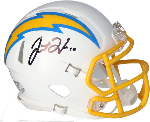 Justin Herbert Los Angeles Chargers Autographed Riddell Speed Mini Helmet