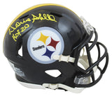 Steelers Donnie Shell "HOF 2020" Signed Speed Mini Helmet W/ Case BAS Witnessed