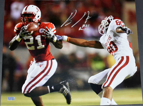PRINCE AMUKAMARA SIGNED AUTOGRAPHED NEBRASKA CORNHUSKERS 16x20 PHOTO COA