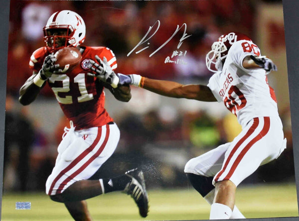 PRINCE AMUKAMARA SIGNED AUTOGRAPHED NEBRASKA CORNHUSKERS 16x20 PHOTO COA