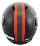 Miami Clinton Portis Signed 2017 Alt Black Full Size Speed Rep Helmet BAS Wit