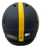 Troy Polamalu Signed Pittsburgh Steelers FS Eclipse Speed Replica Helmet BAS ITP