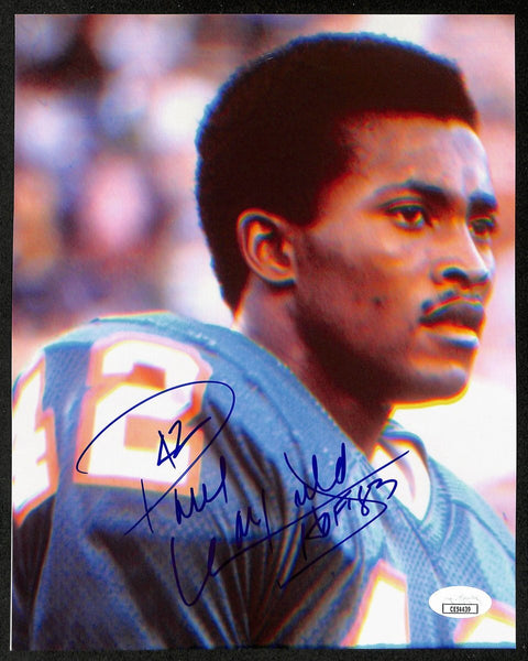 Paul Warfield Miami Dolphins Signed/Inscribed HOF 8x10 Photo JSA 196638