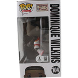 Dominique Wilkins Autographed Atlanta Hawks Funko Pop! #104 Beckett 50340