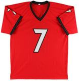 Georgia Quay Walker Authentic Signed Red Pro Style Jersey BAS Witnessed