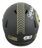 Steelers Jack Lambert "HOF 90" Signed STS IV Speed Mini Helmet W/ Case BAS Wit