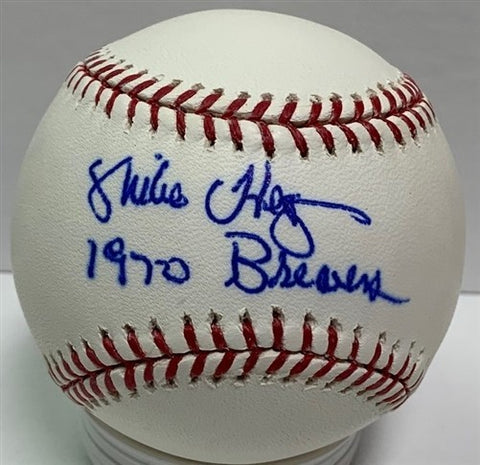 MIKE HEGAN Signed Official MLB Baseball w/ "1970 Brewers" - Milwaukee Brewers