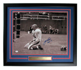Y.A. Tittle HOF New York Giants Signed/Inscribed 16x20 Photo Framed JSA 159593