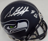 SHAQUILL GRIFFIN AUTOGRAPHED SEAHAWKS MINI HELMET IN SILVER MCS HOLO 134387