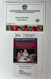 Simon Fletcher Authographed 8x10 Photo Inscribed "85-95" with Plaque JSA COA