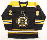 Elias Lindholm Signed Boston Bruins Jersey (JSA) #6 Overall Pick 2012 NHL Draft