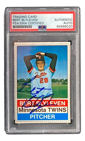 Bert Blyleven Signed Minnesota Twins 1976 Hostess #116 Trading Card PSA/DNA