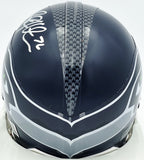 Steve Hutchinson Autographed Seahawks Blue Mini Helmet Beckett QR #BS30344