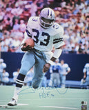 Tony Dorsett Autographed Dallas Cowboys 16x20 Running Photo HOF - Beckett W Holo