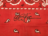 CHARLIE SHEEN AUTOGRAPHED BANDANA MAJOR LEAGUE 'WILD THING' BECKETT 232866