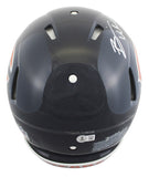 Bears Brian Urlacher "HOF 18" Signed F/S Speed Proline Helmet W/ Case BAS Wit