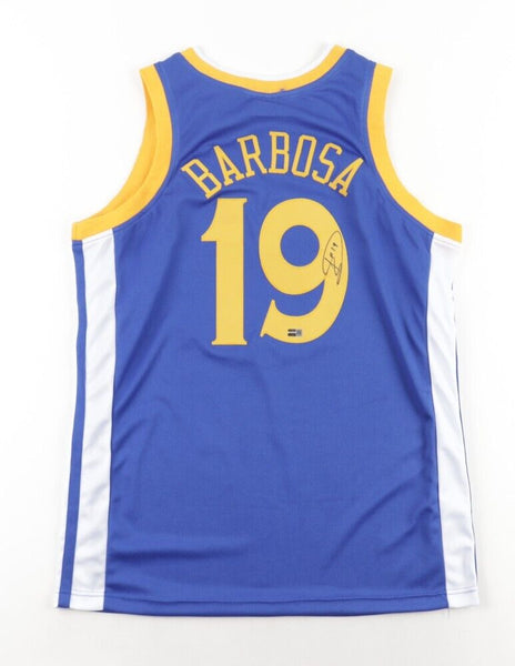 Leandro Barbosa Signed Golden State Warrior Jersey (Steiner) 2003 1st Round Pick