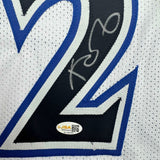 Autographed/Signed Kevin Garnett Minnesota White Jersey Beckett COA