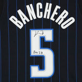 FRMD Paolo Banchero Magic Signed Black Nike 2022-23 Icon Swingman Jersey w/Insc