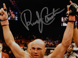 Randy Couture Autographed UFC 8x10 Photo With Belt- Beckett Auth *Silver