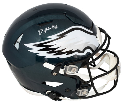 DEVONTA SMITH SIGNED PHILADELPHIA EAGLES AUTHENTIC SPEEDFLEX HELMET FANATICS