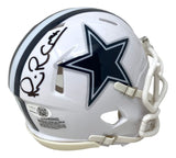 Michael Irvin Signed Dallas Cowboys White Mini Speed Helmet JSA QR Hologram