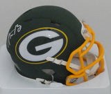 Packers MVP AARON RODGERS Signed Riddell AMP Mini Helmet AUTO - Fanatics