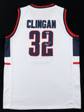 Donovan Clingan Signed UConn Huskies Jersey (PSA) Blazers 1st Rnd Pck 2024 Draft
