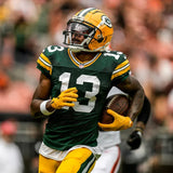 Dontayvion Wicks Signed Green Bay Packers Color Rush Jersey (JSA) Wide Receiver