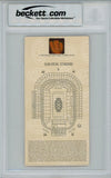 Larry Brown Autographed Super Bowl XXX Ticket Stub SB MVP BAS Slab 42972