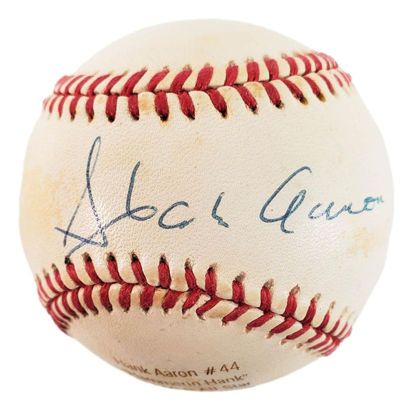 Hank Aaron Braves Signed National League LE 35/44 Baseball PSA/DNA AI91115